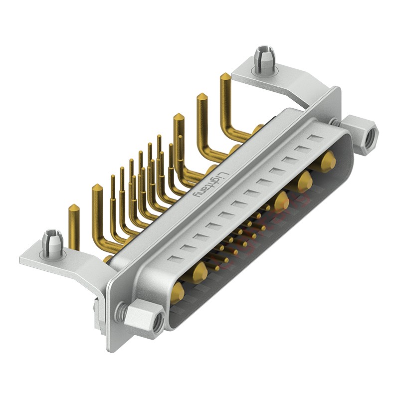 17W5公PCB彎插板/鉚支架10.8/大電流10A