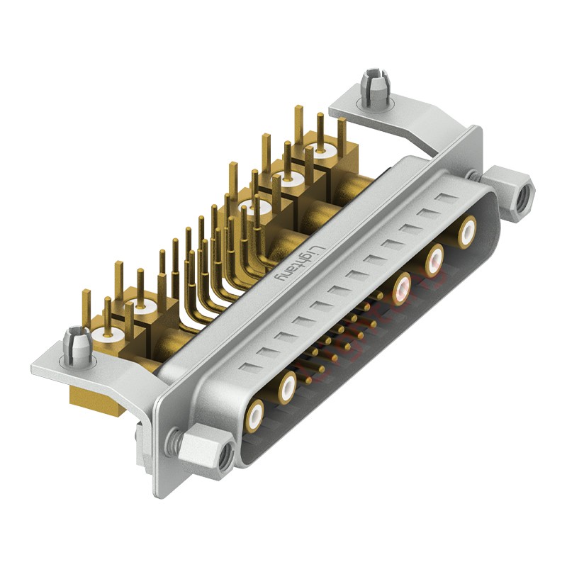 17W5公PCB彎插板/鉚支架10.8/射頻同軸75歐姆