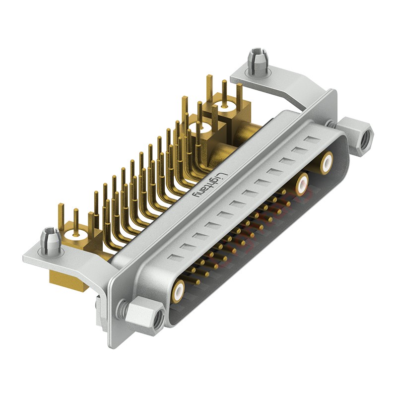 25W3公PCB彎插板/鉚支架11.6/射頻同軸75歐姆