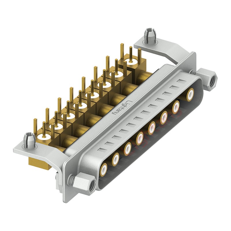 8W8公PCB彎插板/鉚支架11.6/射頻同軸50歐姆