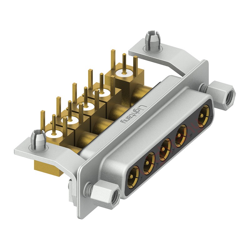 5W5母PCB彎插板/鉚支架10.8/射頻同軸50歐姆