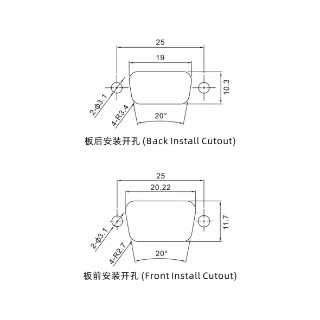 5W1母短體焊線/配螺絲螺母/大電流40A