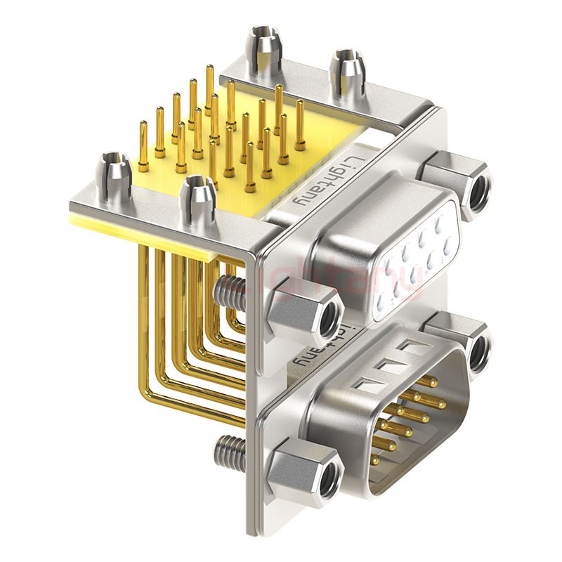 DR9 上公下母 間距15.88 車(chē)針雙胞胎 D-SUB連接器