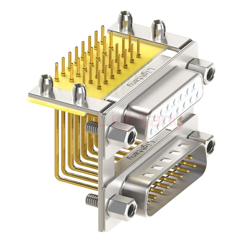 DR15 上公下母 間距19.05車針雙胞胎 D-SUB連接器