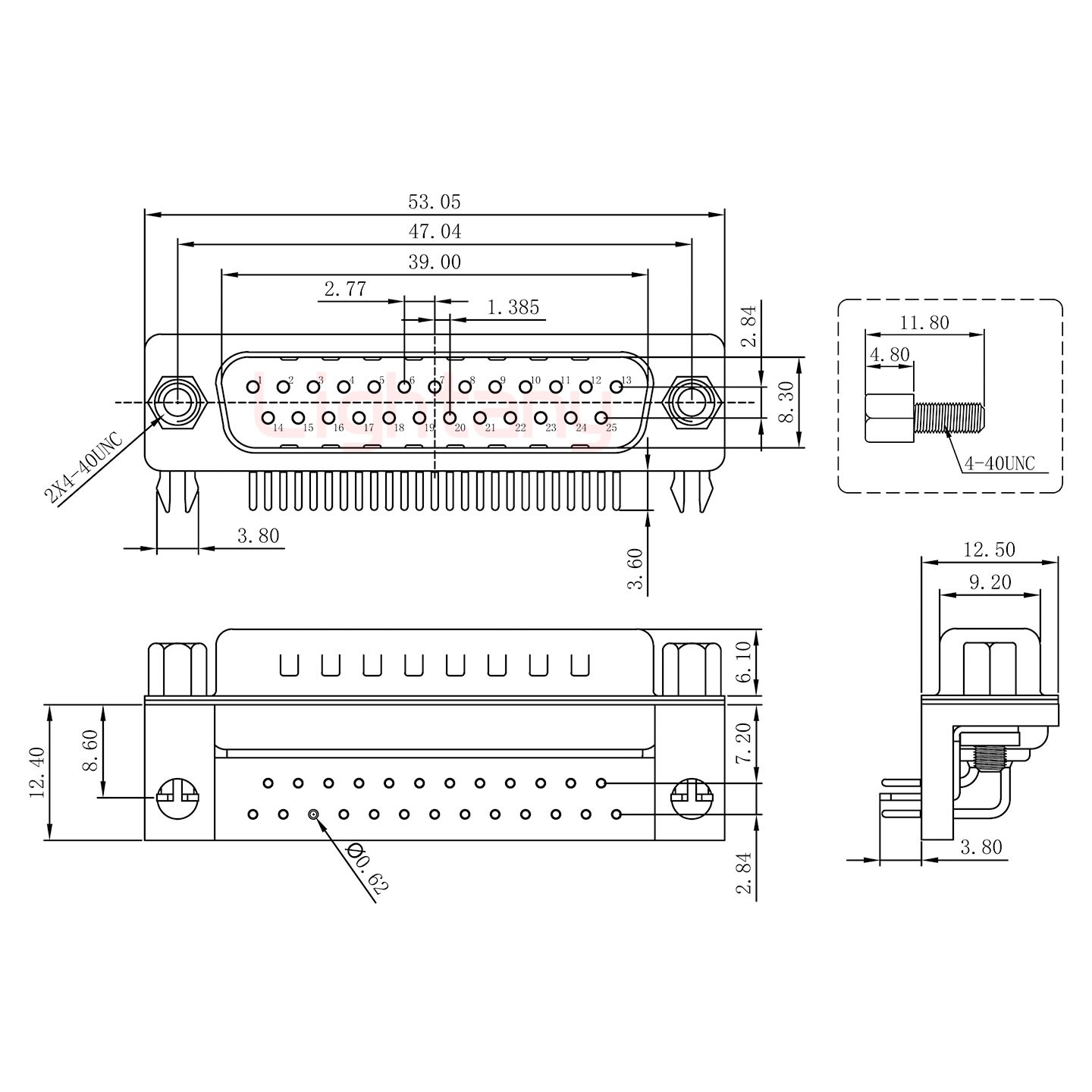 DR25 公 彎插板7.2塑料支架8.6 鎖螺絲 車(chē)針