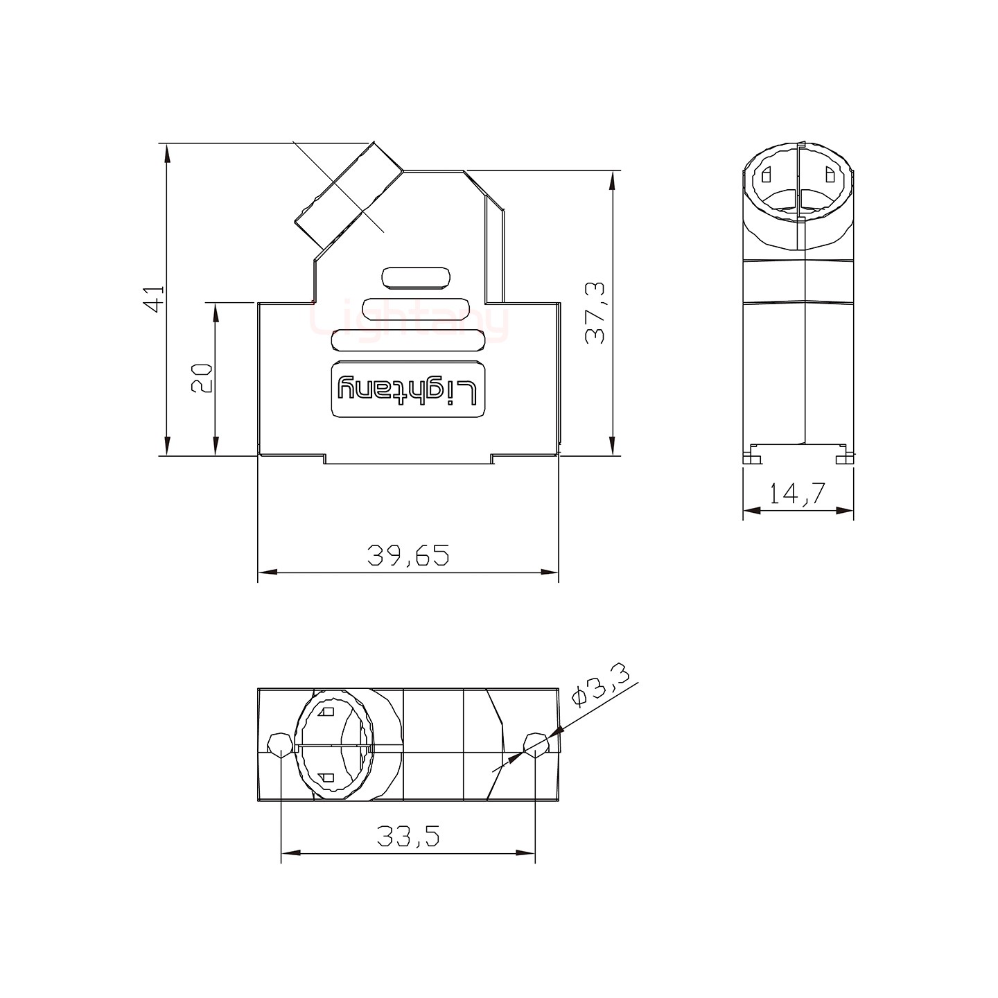 11W1公短體焊線(xiàn)40A+15P金屬外殼1679斜出線(xiàn)4~12mm