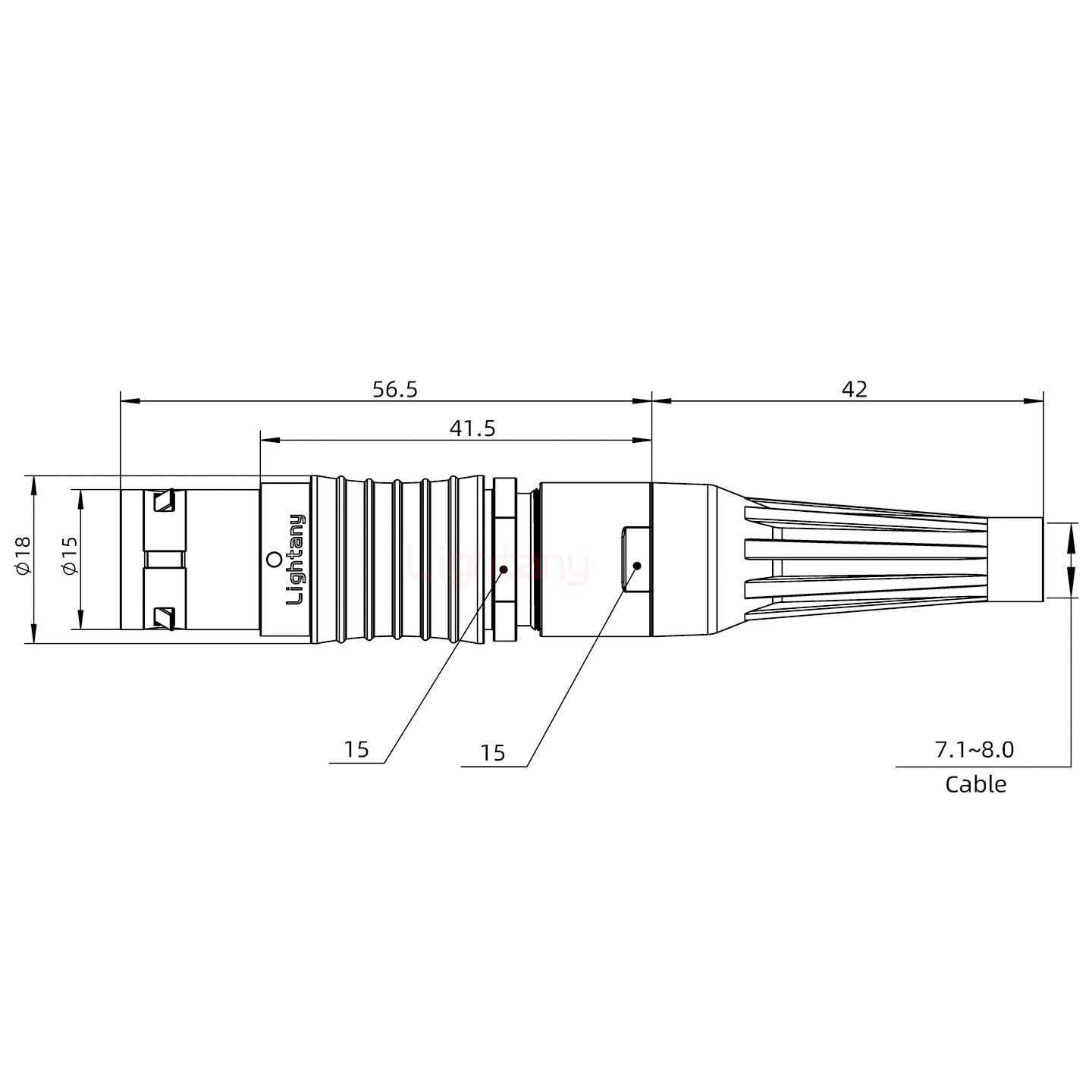 FGG.3B.012.CLAD82Z帶護(hù)套直式插頭