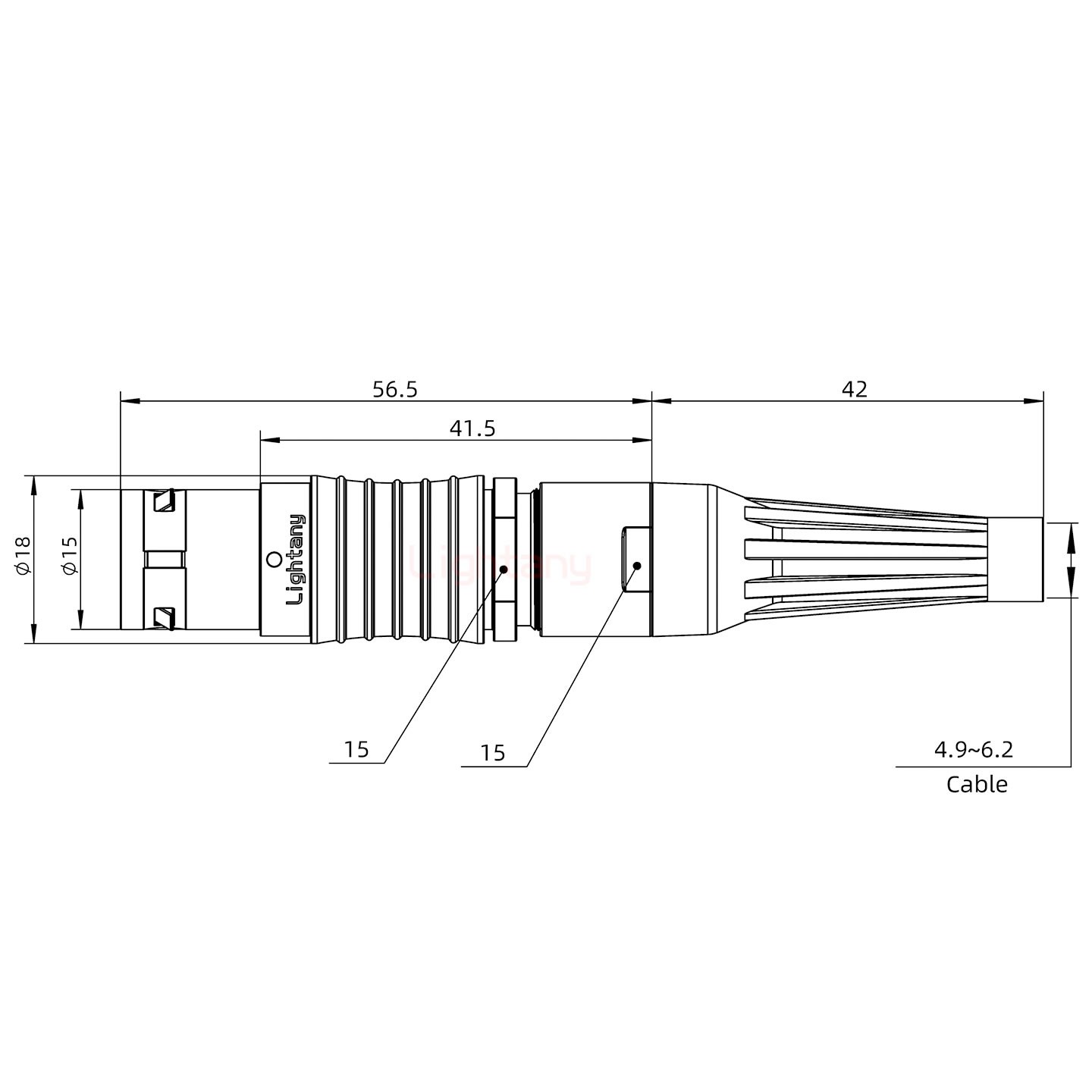 FGG.3B.020.CLAD62Z帶護套直式插頭