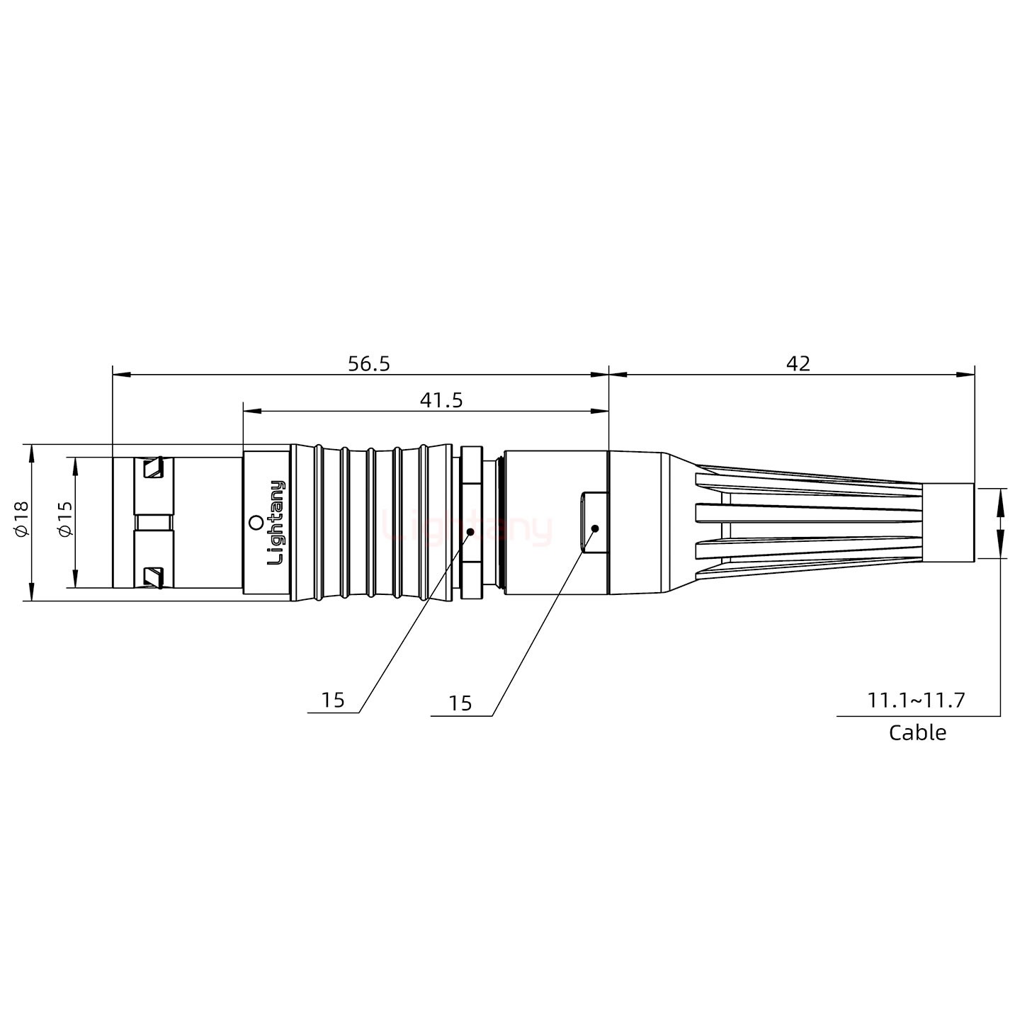 FGG.3B.026.CLAD12Z帶護(hù)套直式插頭