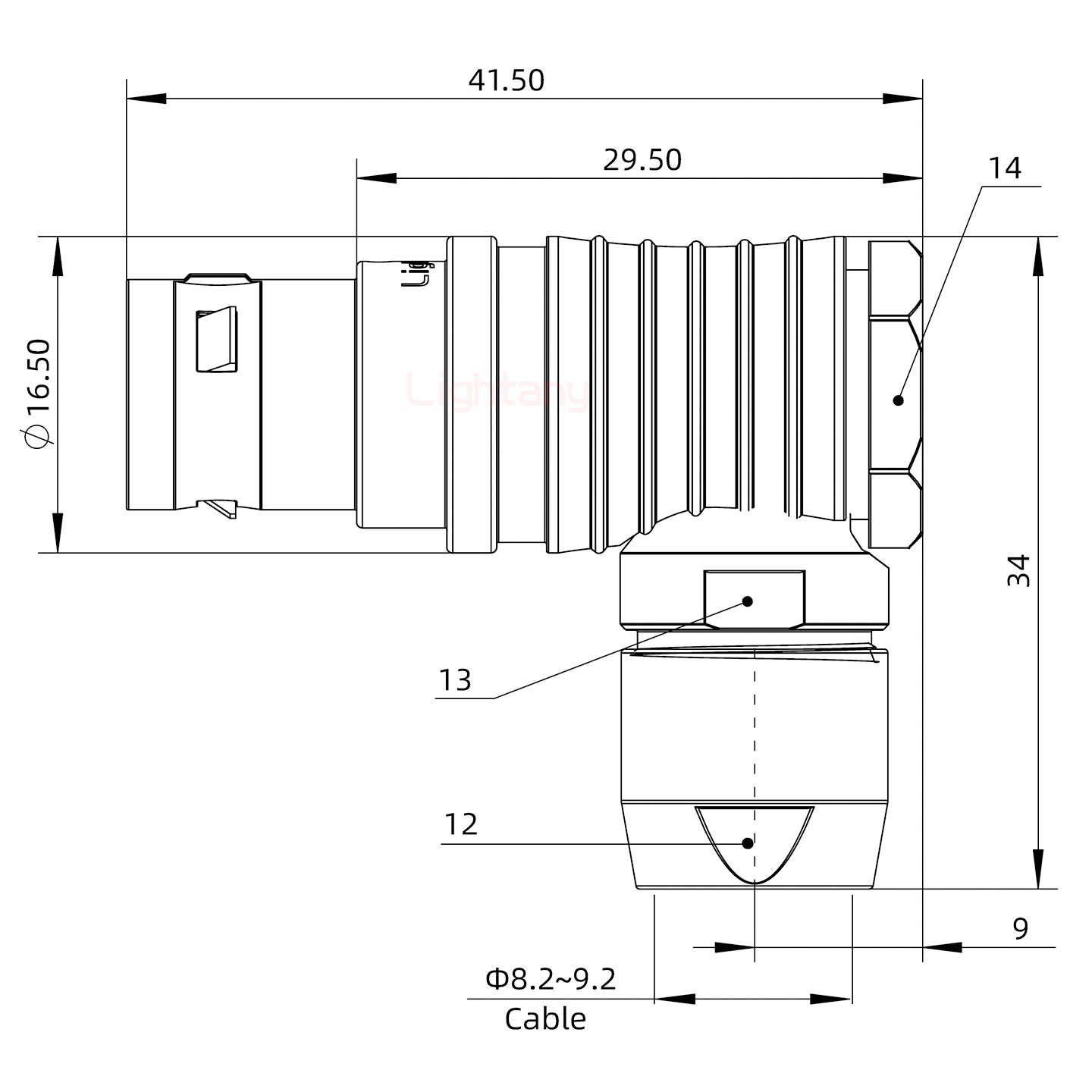 FHG.2B.002.CLAD92彎式插頭