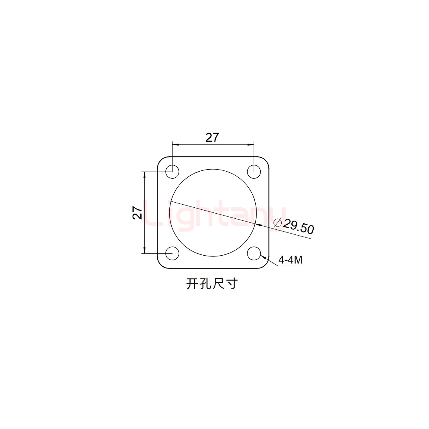 LTC2540BS-M1RL銅排螺紋穿墻插座 250/300/350/400A 紅色