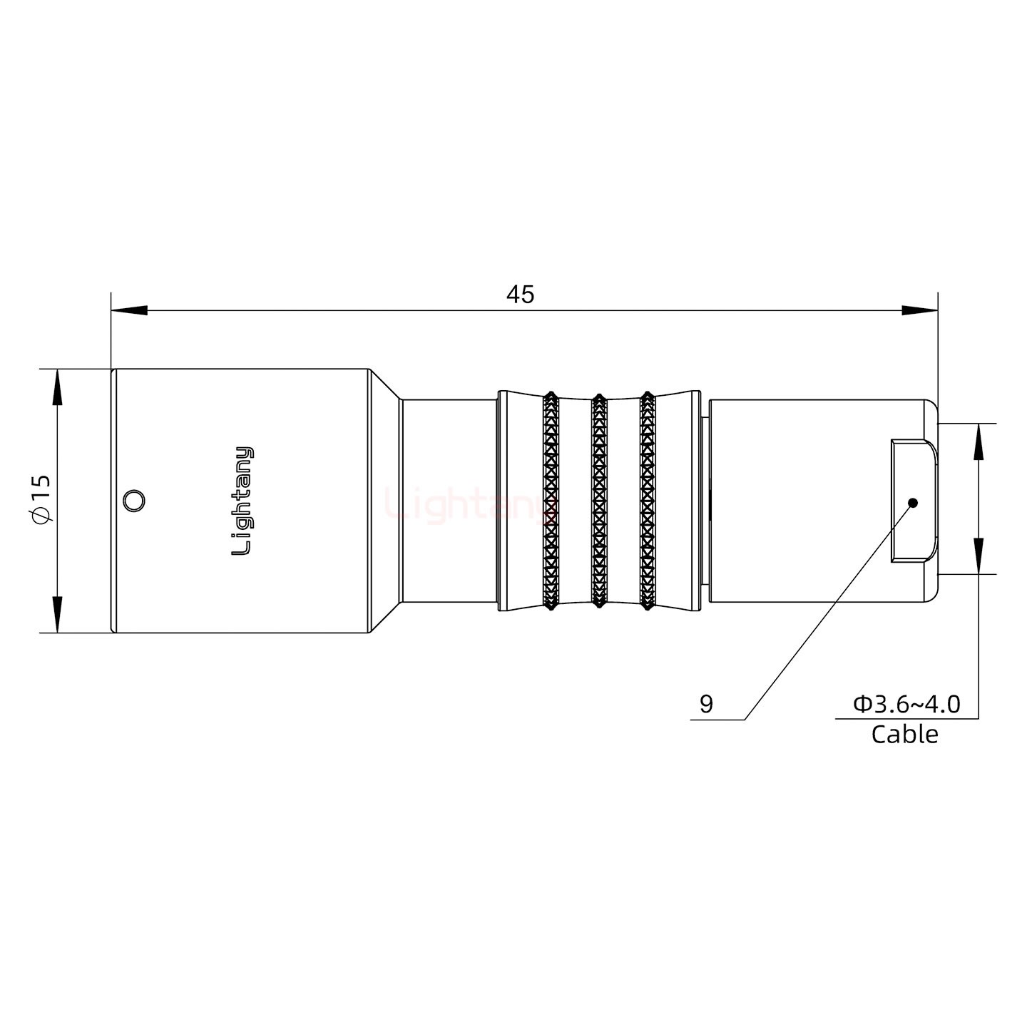 FHG.1K.004.CLAC40推拉自鎖彎式插頭